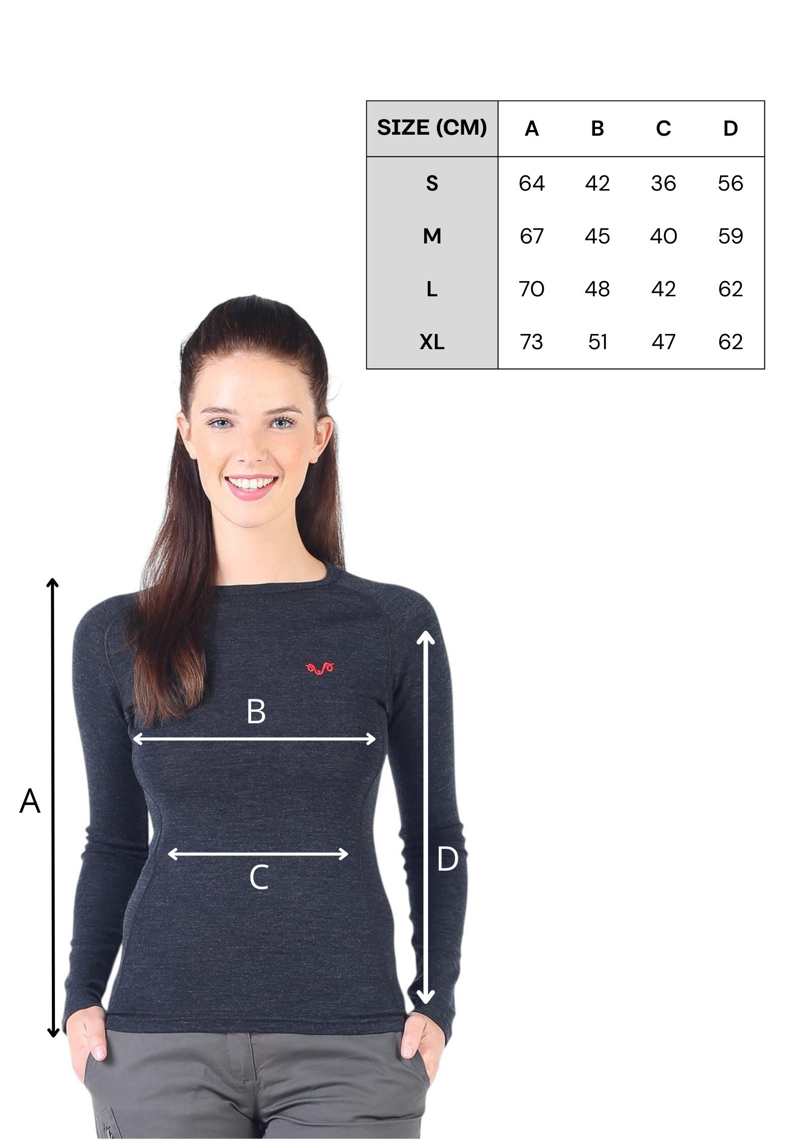Alize - damska koszulka termoaktywna 100% merino (195 g/m²) XL, Antrasit 4/4