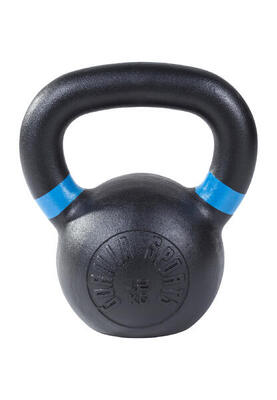 Kettlebell - 16 kg - gietijzer - olympisch - zwart