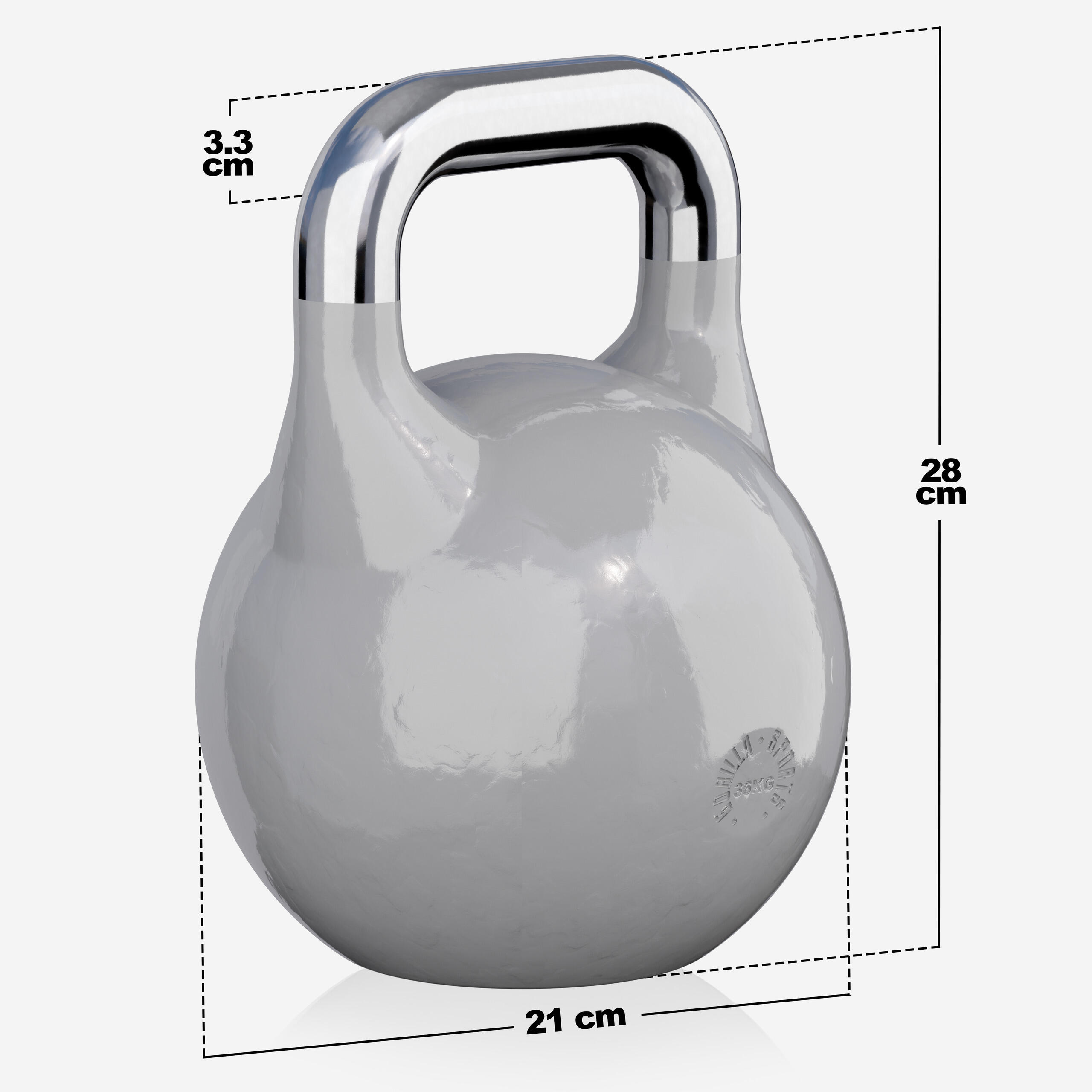 KETTLEBELL DE COMPÉTITION | MUSCULATION | POIDS AU CHOIX DE 8KG À 40KG 7/7