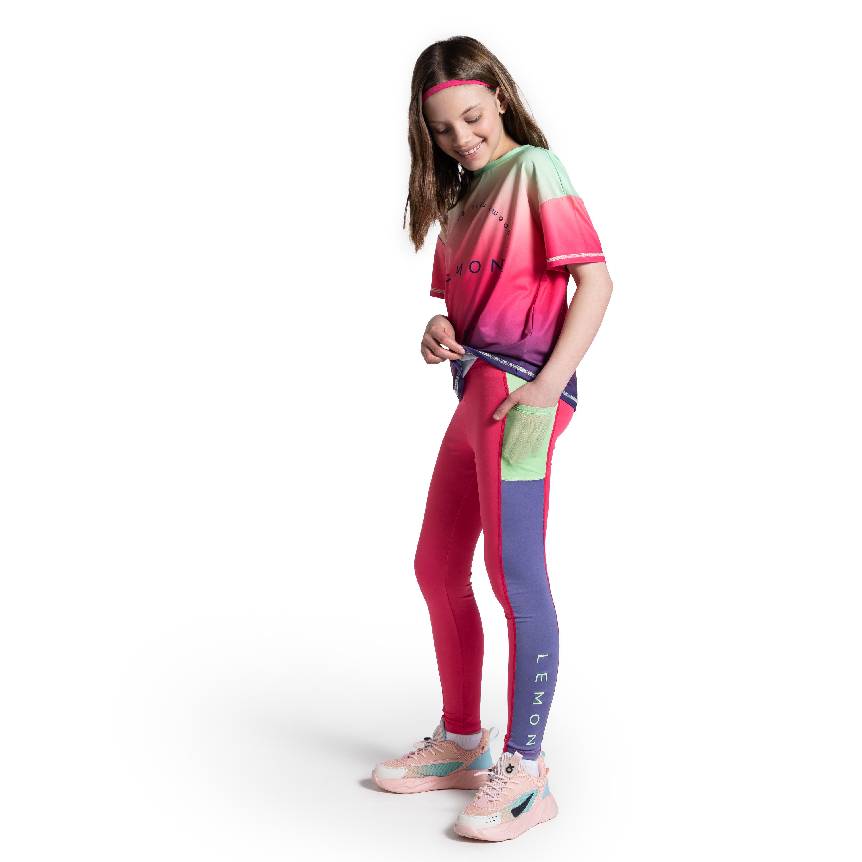 LEMON EXPLORE Dětské legíny na gymnastiku s kapsou WL5