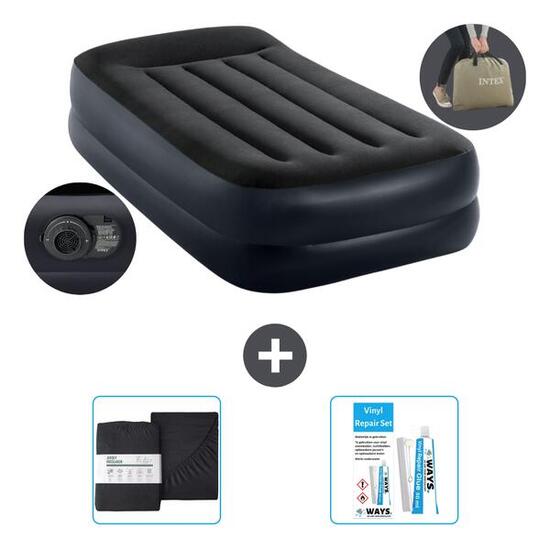 Matelas gonflable Intex Raised - 1P - 191x99x42 cm + Accessoires CB18