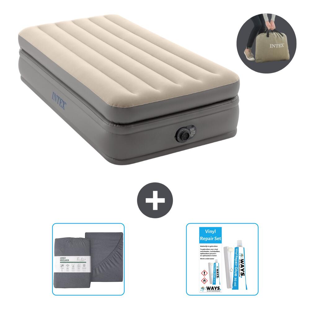 INTEX Luchtbed Intex Prime Comfort - 1P -  191x99x51 cm + Accessoires CB20