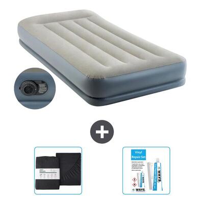 Luchtbed intex pillow rest - 1p - 191x99x30 cm + accessoires