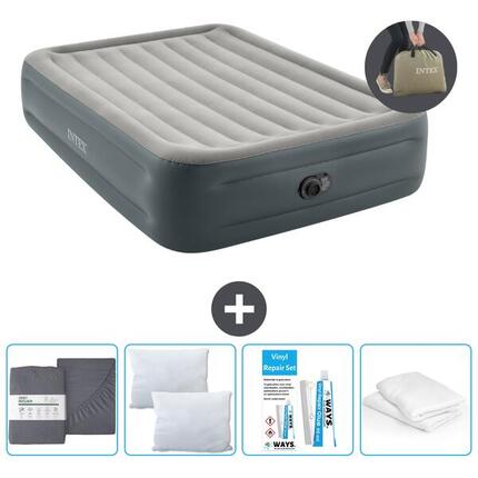 Matelas gonflable Intex Essential -2P - 203x152x46 cm + Accessoires