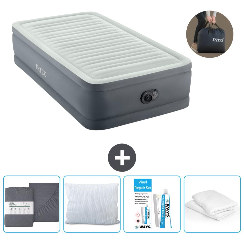 Matelas gonflable Intex PremAire - 1P -  191x99x46 cm + Accessoires 1/6