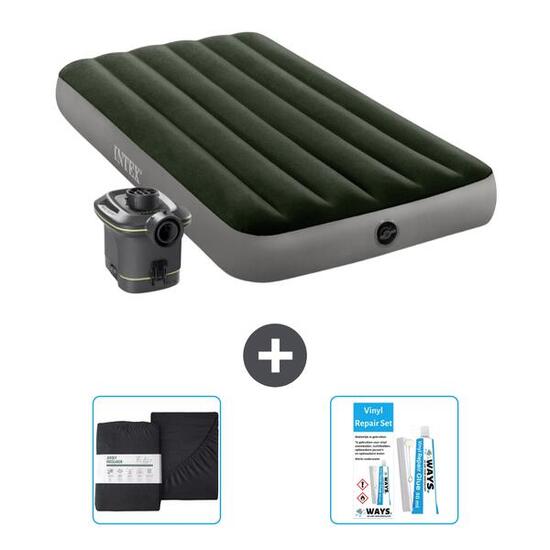 Matelas gonflable Intex Prestige - 1P - 191x99x25 cm + Accessoires CB18