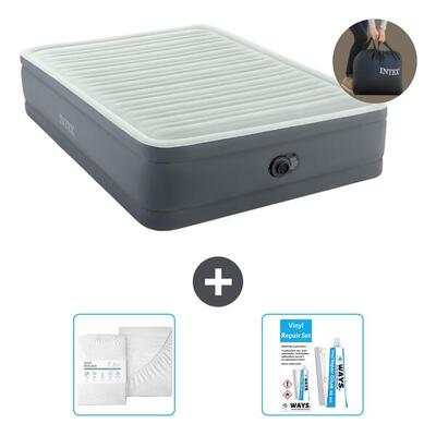 Luchtbed intex premaire i - 1p - 191x99x46 cm + accessoires