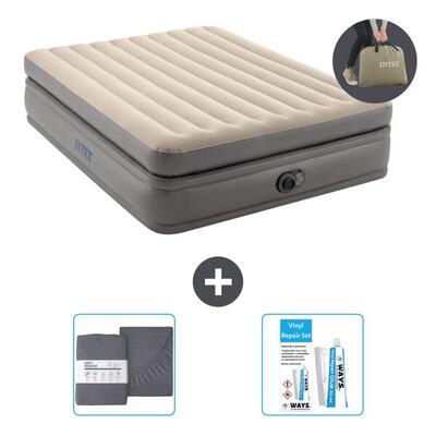 Luchtbed intex prime comfort - 1p - 191x99x51 cm + accessoires