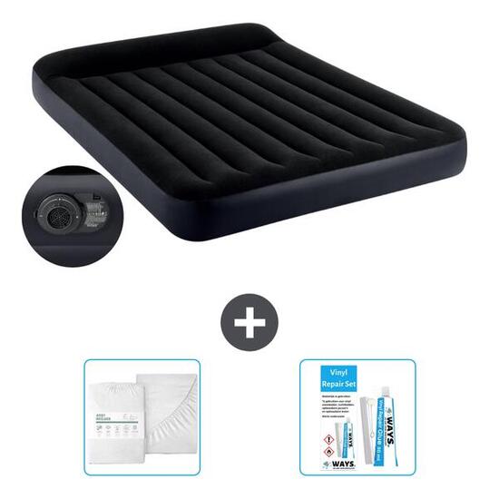 Matelas gonflable Intex Pillow Rest - 2P - 203x152x25 cm + Accessoires CB16