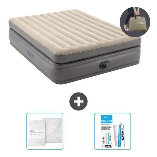 Matelas gonflable Intex Prime Comfort - 2P - 203x152x51 cm + Accessoires CB16