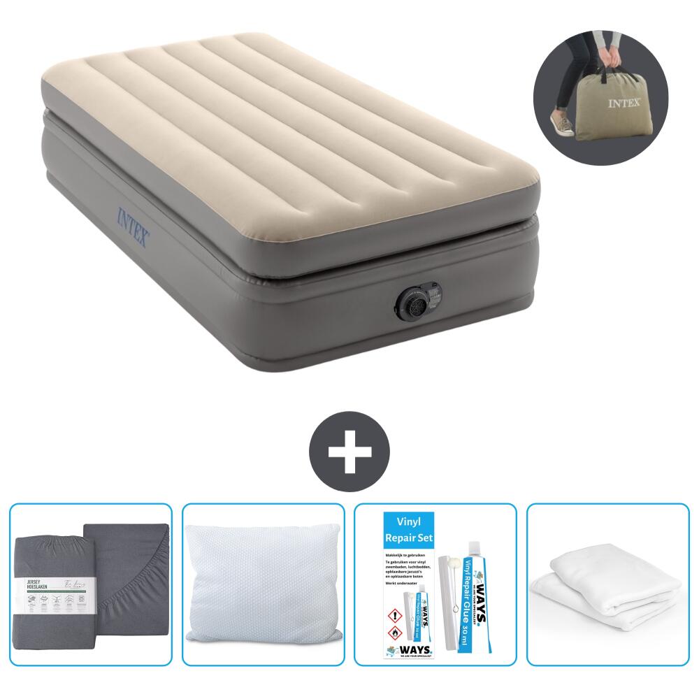 Luchtbed Intex Comfort - 1P -  191x99x51 cm + Accessoires 1/6