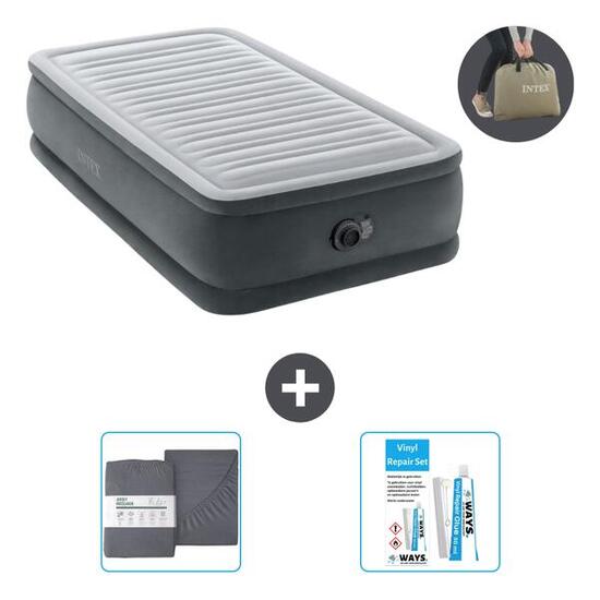 Luchtbed Intex Plush Elevated - 1P - 191x99x46 cm + Accessoires CB20