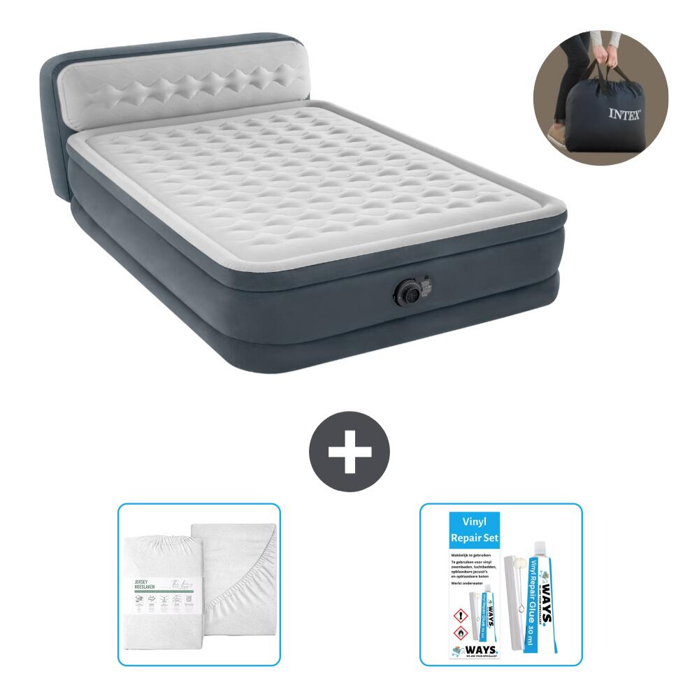 Luchtbed Intex Ultra Plush - 2P -  236x152x86 cm + Accessoires 1/4