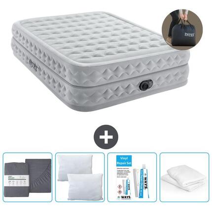 Matelas gonflable Intex Supreme Air-Flow - 1P - 191x99x51 cm + Accessoires