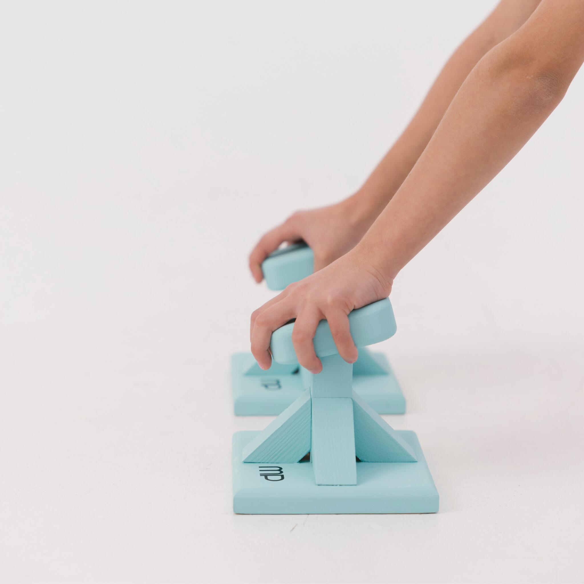 Mini Blocchi da Terra per Mani da Ginnastica Blu 2/3