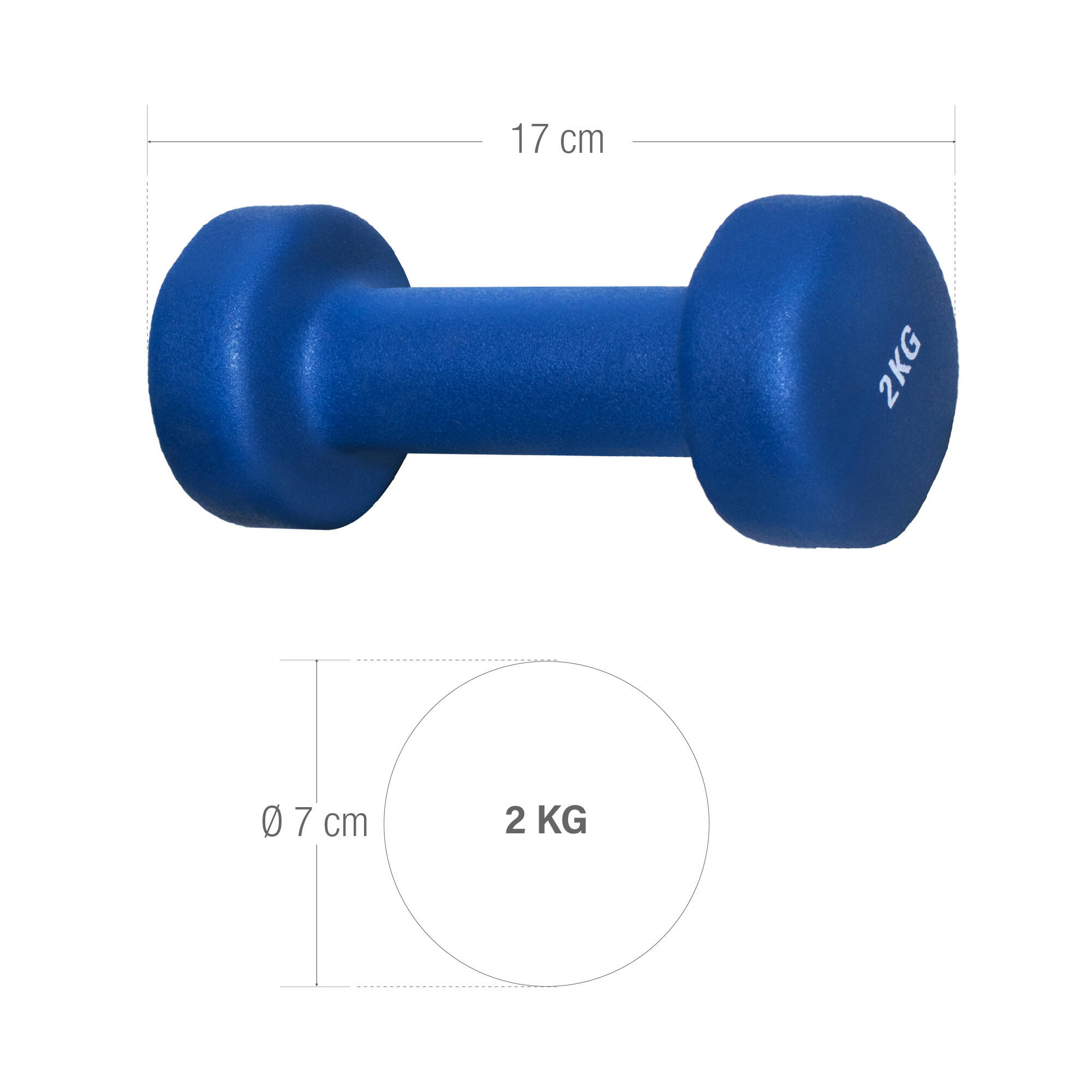 Hantelset - Neopren, 2er Set, Kurzhanteln, Hanteln, Gymnastikhanteln, Dumbbells 6/7
