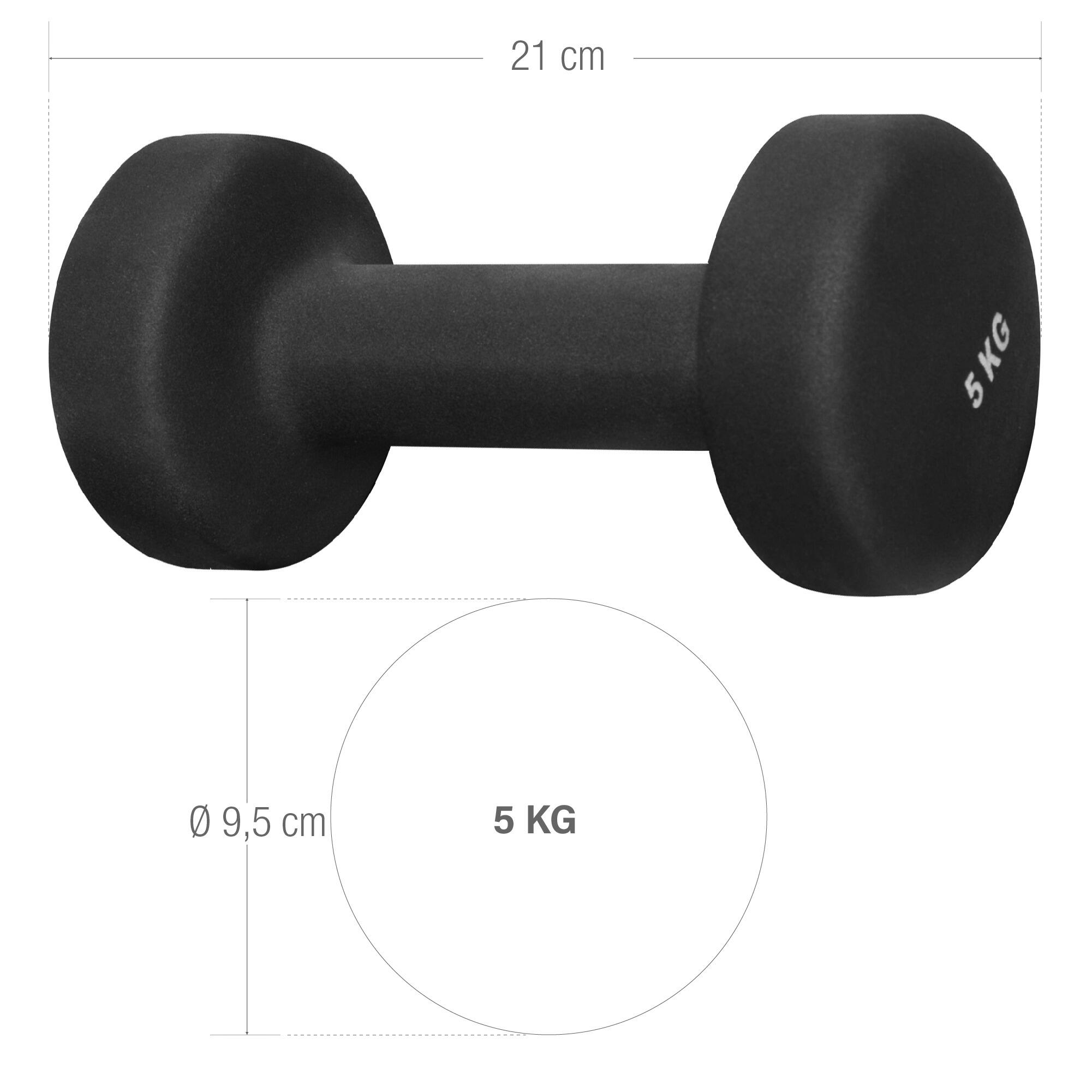 Hantelset - Neopren, 2er Set, Kurzhanteln, Hanteln, Gymnastikhanteln, Dumbbells 6/7