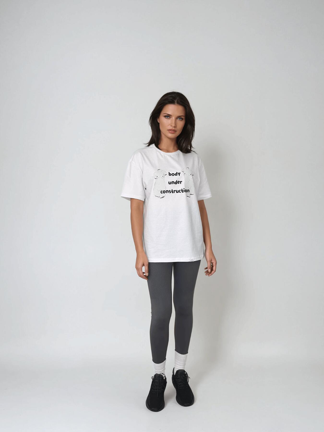 Weißes Frauen T-Shirt - Body Under Construction BeShaped 4/7