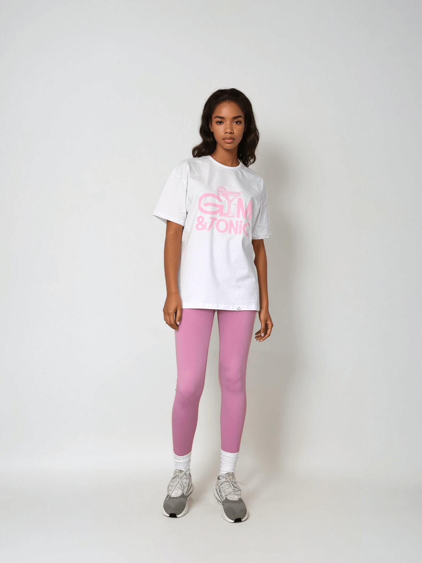 Weißes Frauen T-Shirt - Gym & Tonic BeShaped 3/5