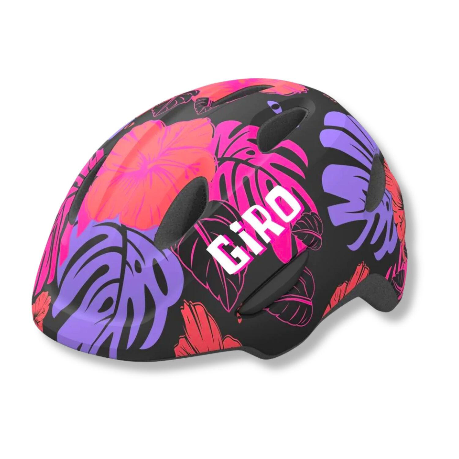 Protección Ciclismo Infantil Giro Scamp II - Casco De Bicicleta Para Niños Con Ajuste RocLoc Jr, Color Naranja/Amarillo/Negro Casco Infantil Ventilado