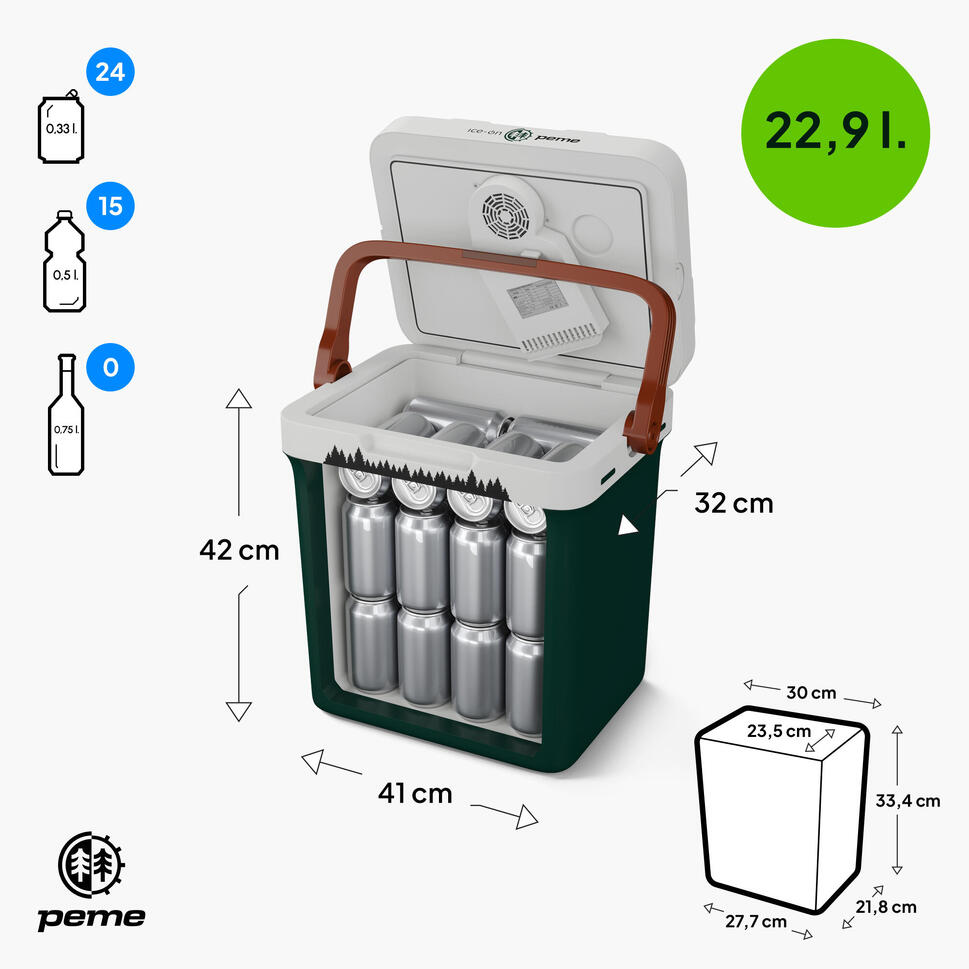 Lodówka turystyczna Peme Ice-on Essential 23L 12/230v