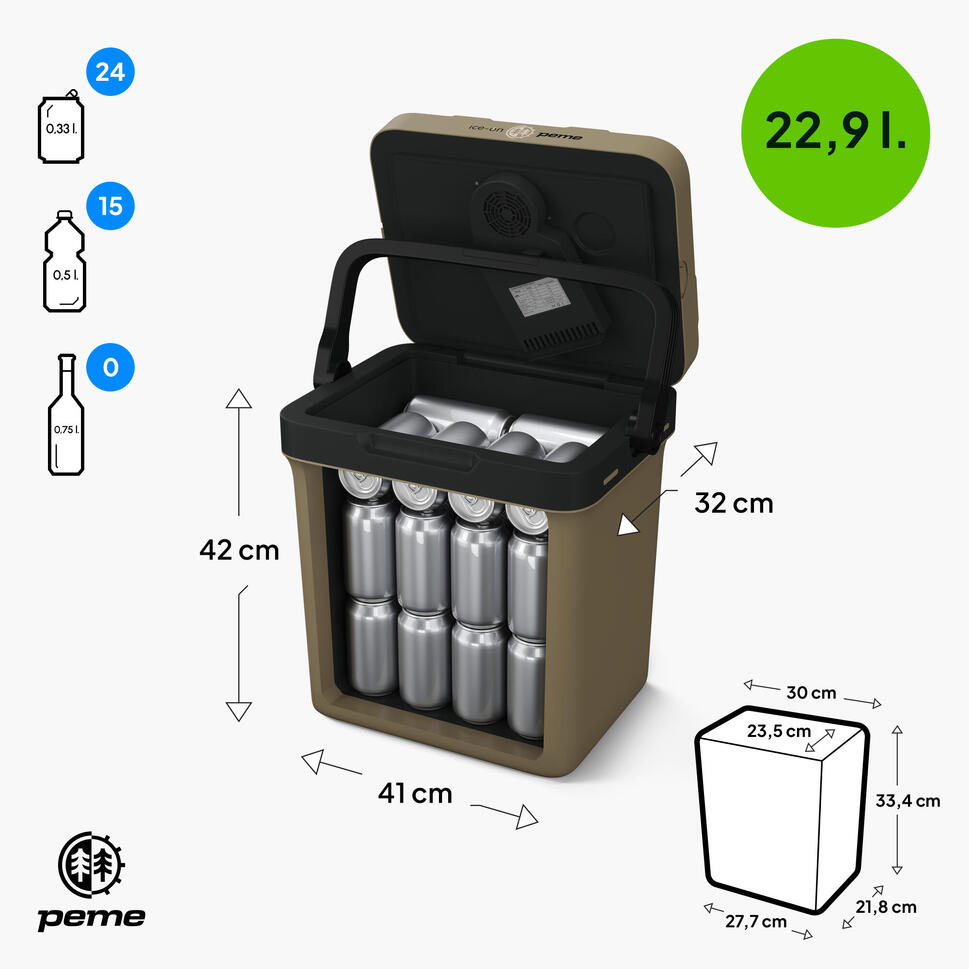Lodówka turystyczna Peme Ice-on Essential 23L 12/230v