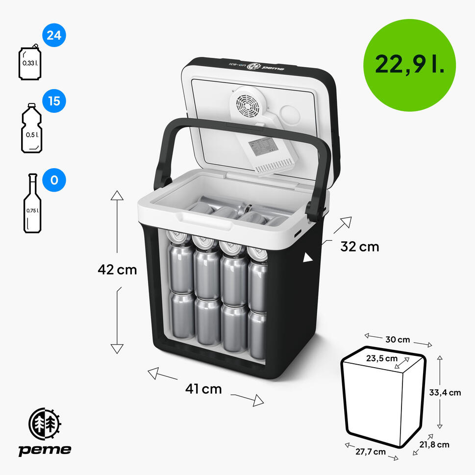 Lodówka turystyczna Peme Ice-on Essential 23L 12/230v