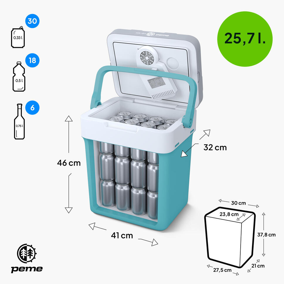 Lodówka turystyczna Peme Ice-on Essential 26L 12/230v