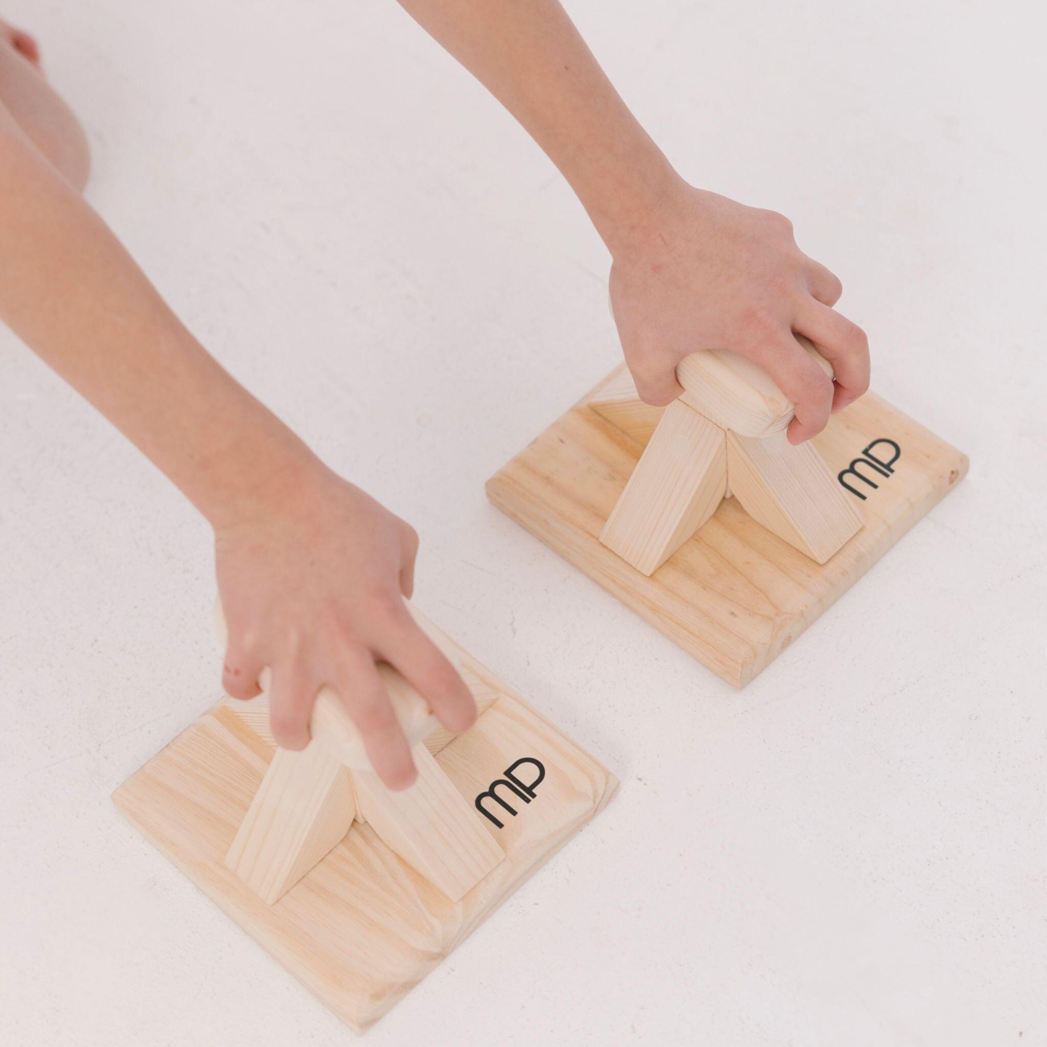 Mini Blocchi da Terra per Mani da Ginnastica Legno 3/3