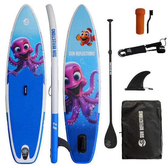Tavola gonfiabile Sup Sun Reflections Kids 8'2” Octopus
