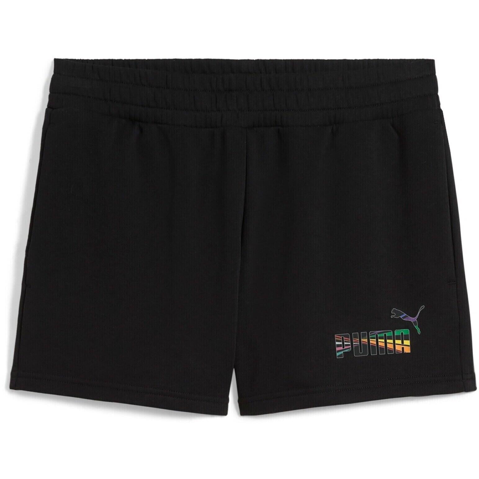 Pantaloncini Puma Love United Mid-rise Shorts 4, Nero, Donne 4/5