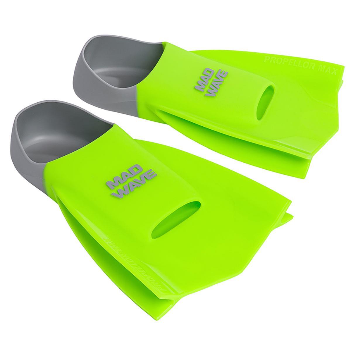 Nadadeiras de treinamento Mad Wave Propellor Max - Verde - Tamanho 38-39 2/5