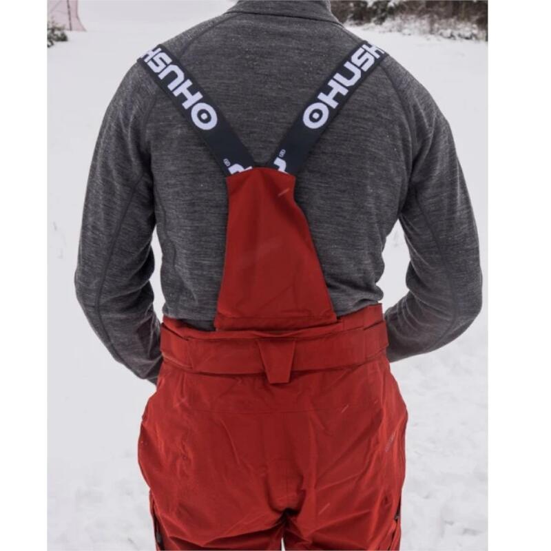 Pantaloni da sci da uomo con membrana Gilep M Stretch 15.000 - Arancio scuro 5/5