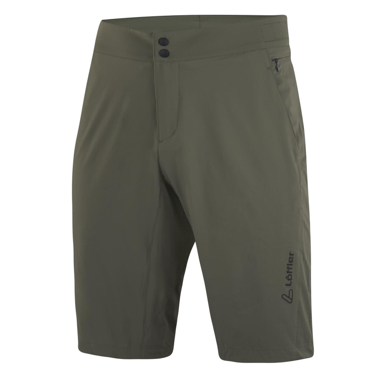 LOEFFLER Pantaloncini da ciclismo corti M Bike Shorts Grav-E ASSL da uomo - Verde oliva