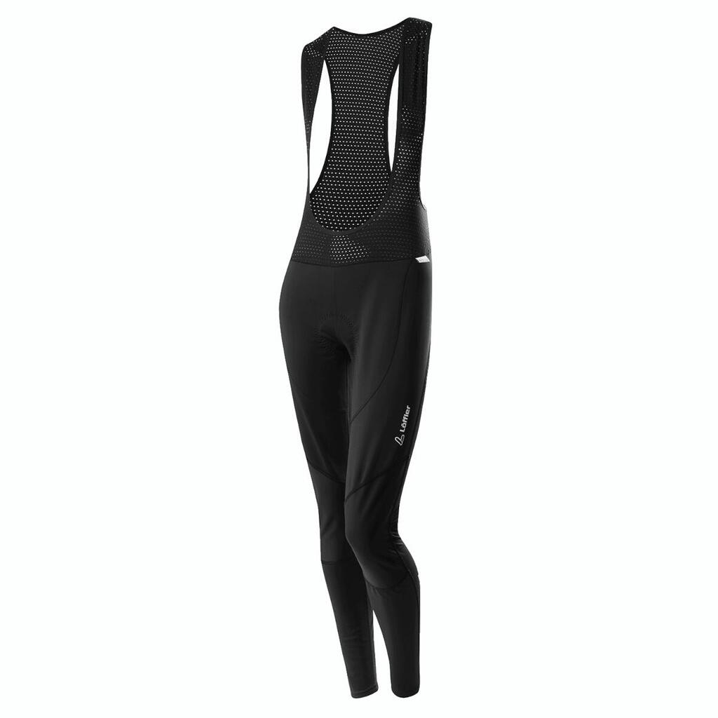 Women's Long Bike Shorts WS Elastic Cycling - Black