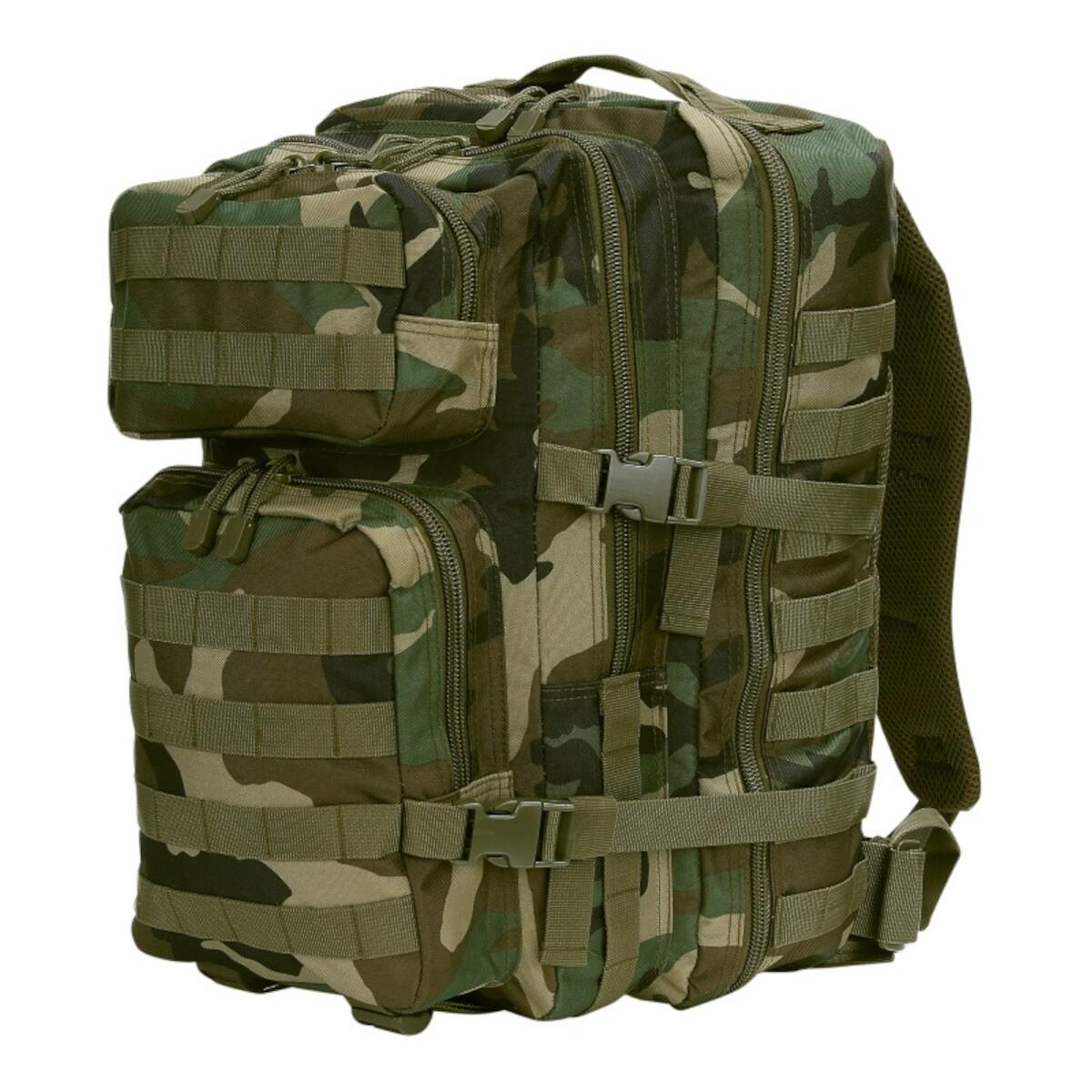 101INC Mountain Rucksack 45 Liter US Armee Modell - Tarnfarbe Woodland