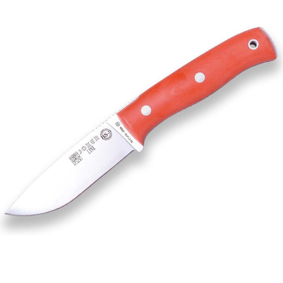 Überlebensmesser BS9 Lynx CN111-P mit Lederscheide,Feuerstarter - Orange 3/5