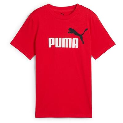 T-shirt puma ess 2 color no.1 logo tee b, rood, kinderen