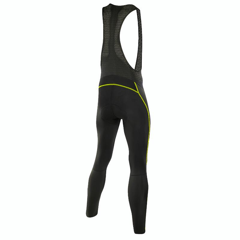 Pantalon de cyclisme long m Collants à bretelles WS Elastic pour Homme-Noir