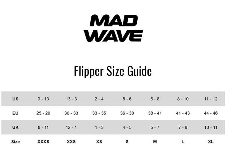 Pinne da allenamento Mad Wave - Rosse 3XS / EU 25-29 3/3