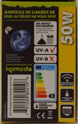 Lampada per terrario Komodo Neodymium 2/2