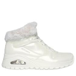 Baskets FEMME Skechers Uno Fiesty Winter Charol BLANC