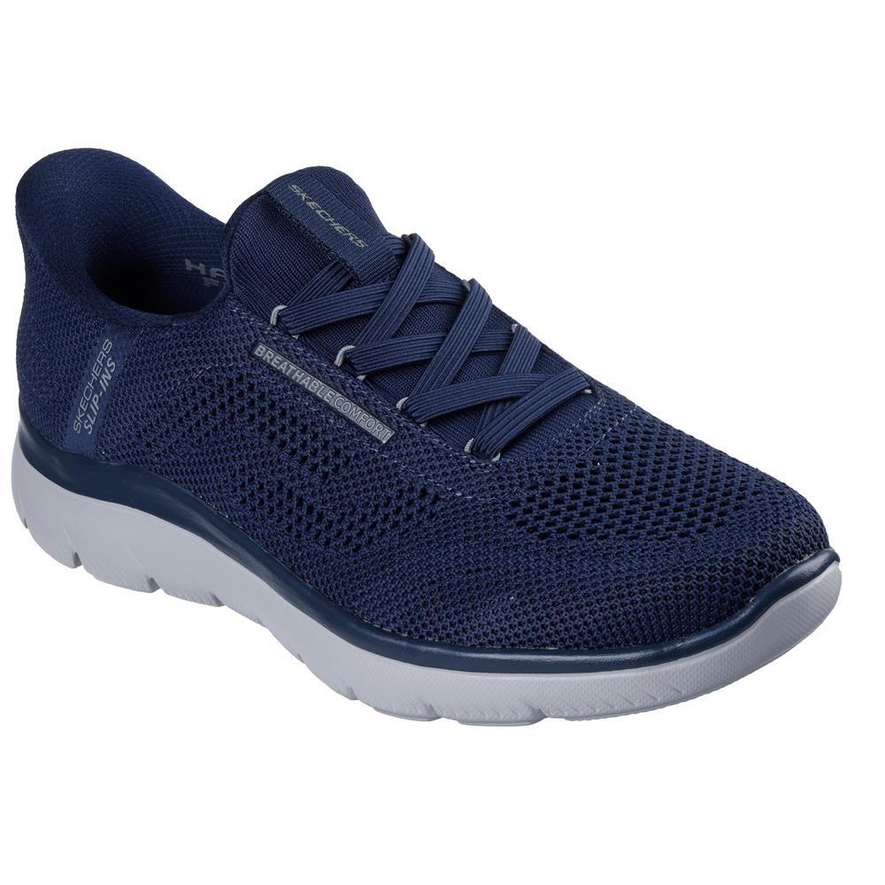 Baskets HOMME Skechers Slip-ins Summits -perfo mesh   BLEU 2/5
