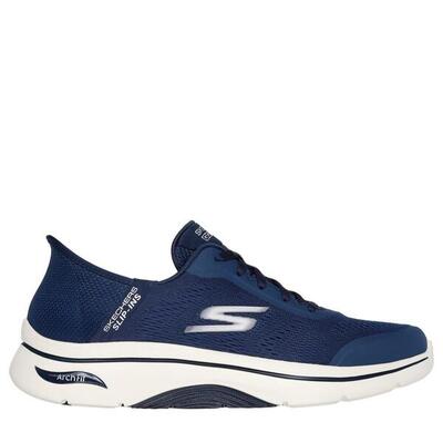 Zapatilla Hombre Skechers Slip-ins Go Walk Arch Fit Malla Azul