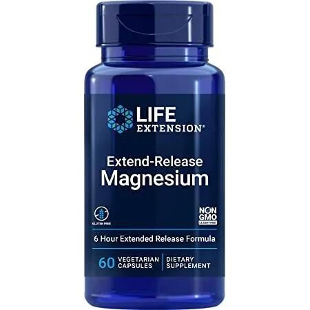 Magnez o Przedłużonym Uwalnianiu Life Extension 60 kapsułek roślinnych