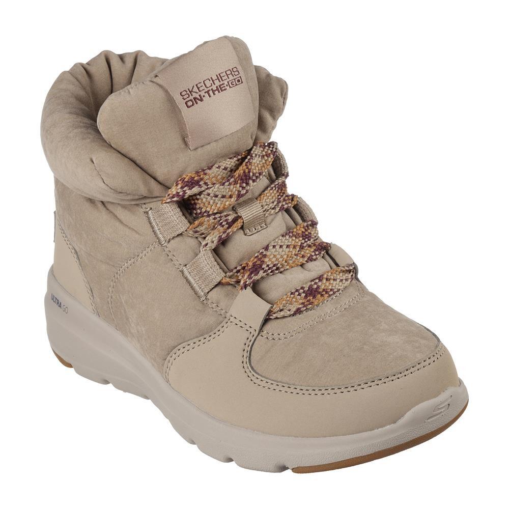 GEMÜTLICH Y Calido SWAG DAMEN Skechers Glacial Ultra-trend Up Gewebe BEIGE 2/5