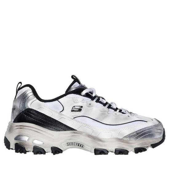 Y Elegante Zapatilla Mujer Skechers D'lites Vintage Vision Negra