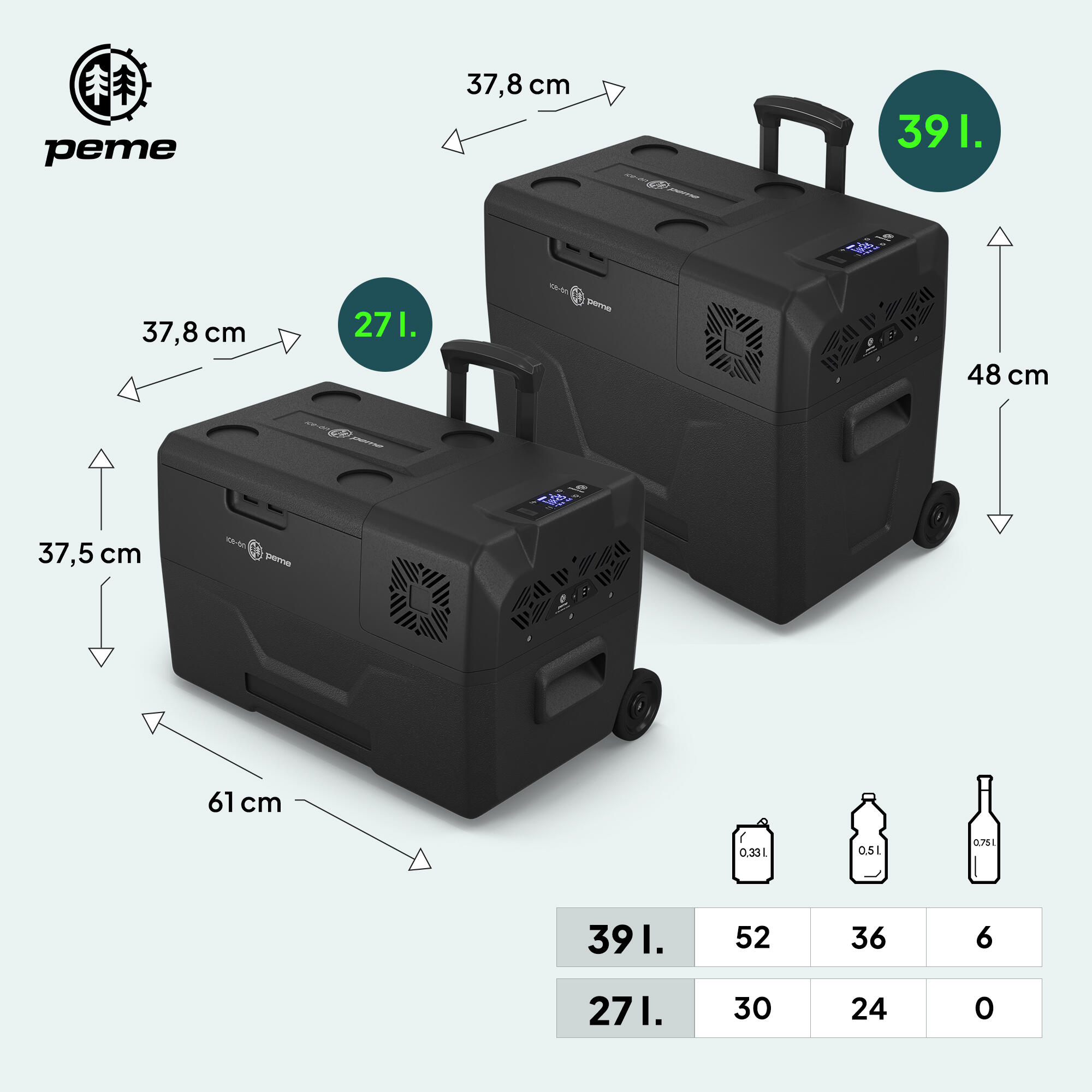Elektrický chladicí box Peme Expedition 39L, 12/230V 7/7