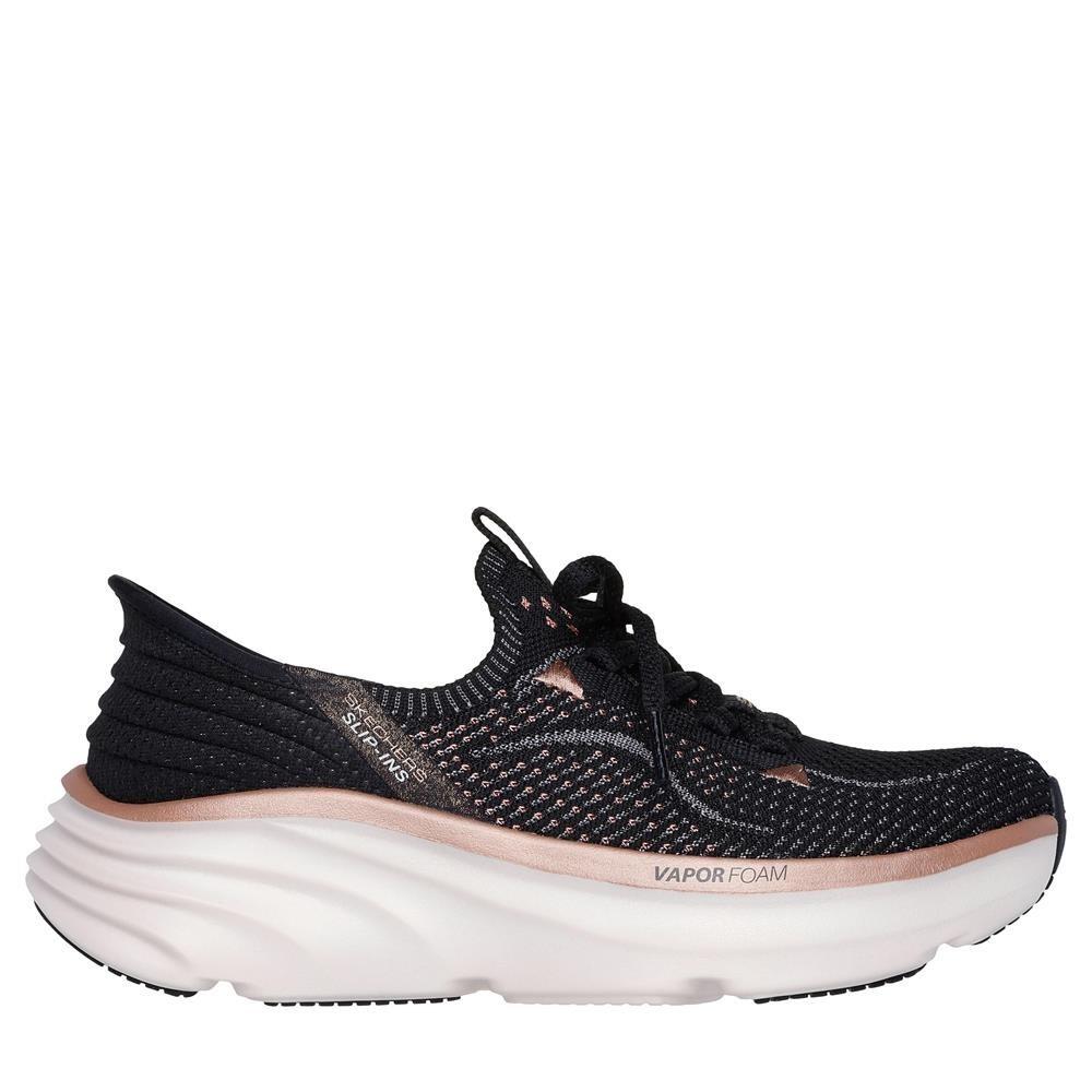 Baskets FEMME Skechers Slip-ins D'lux Vapor tissu NOIR 1/5