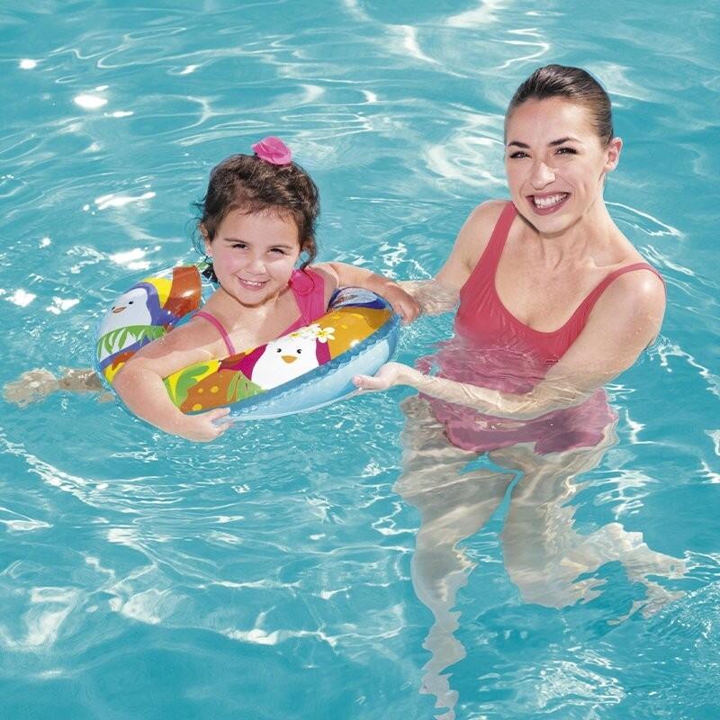 Dmuchane koło do pływania dla dzieci Bestway 51cm Delfin